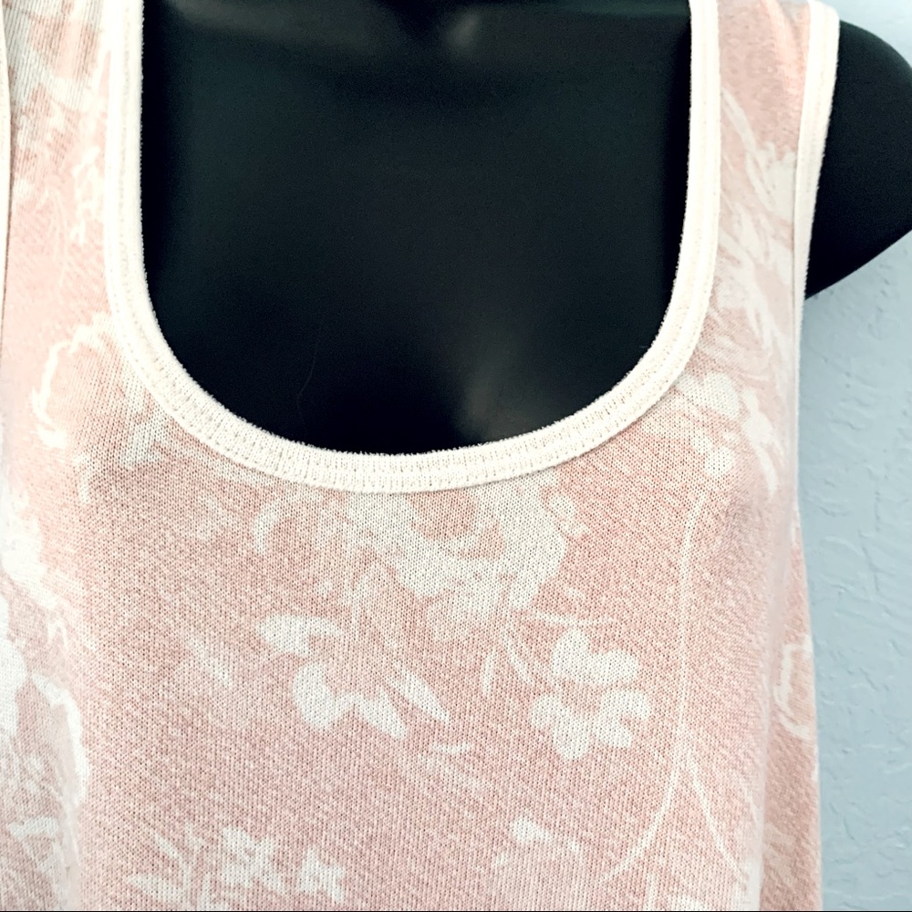 Lucky Brand Pink & White Floral Tank Top Size XL - Picture 4 of 12